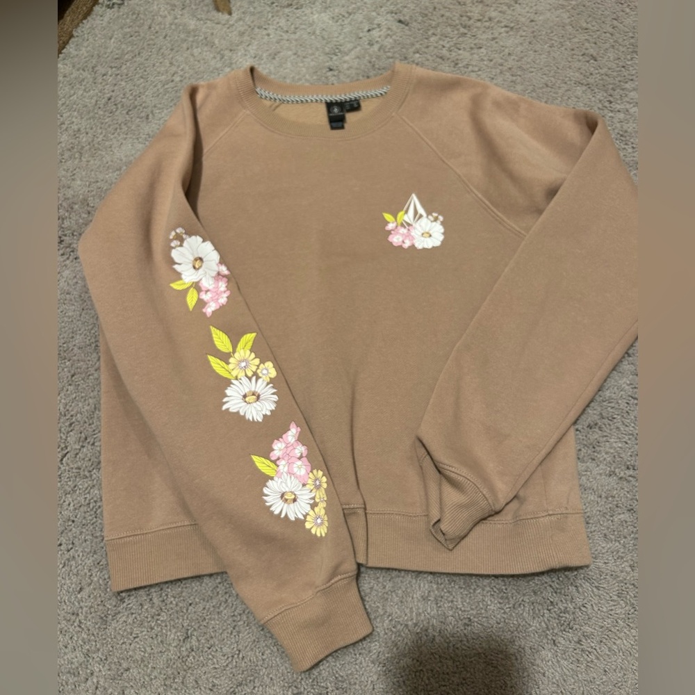 Volcom crew neck cropped